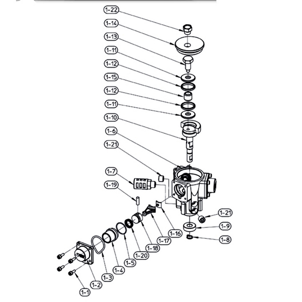 Anest Iwata 95000090 Bolt For AM 7B Ref 1 13