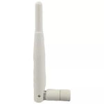 AccelTex ATS-00852 2.4/5 GHz 2/3 dBi White Indoor Articulating Rubber Duck Antenna w/RPSMA (0)