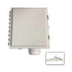 AccelTex ATS-00155 12x10x6 Solid Latch Enclosure & Integrated 4 Lead 4/6 dBi N-Style Omni (1)
