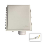 AccelTex ATS-00278 14x12x6 Solid Latch Enclosure & Integrated 4 Lead 4/6 dBi RPSMA Omni (1)