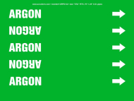 Accuform CRPK142STA French Pipe Marker: Argon (0)