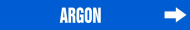 Accuform CRPK143SSB French Pipe Marker: Argon (0)