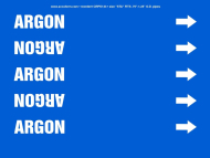 Accuform CRPK143STA French Pipe Marker: Argon (0)