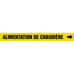 Accuform CRPK165SSA French Pipe Marker: Alimentation De Chaudière (0)