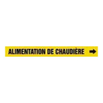 Accuform CRPK165SSB French Pipe Marker: Alimentation De Chaudière (1)