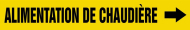 Accuform CRPK165SSB French Pipe Marker: Alimentation De Chaudière (0)