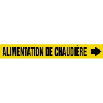 Accuform CRPK165SSH French Pipe Marker: Alimentation De Chaudière (0)