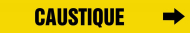 Accuform CRPK185SSB French Pipe Marker: Caustique (0)