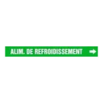 Accuform CRPK216SSD French Pipe Marker: Alim. De Refroidissement (1)