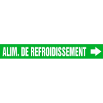 Accuform CRPK216SSH French Pipe Marker: Alim. De Refroidissement (0)