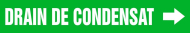 Accuform CRPK234SSD French Pipe Marker: Drain De Condensat (0)
