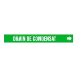 Accuform CRPK234STA French Pipe Marker: Drain De Condensat (1)