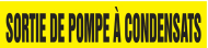 Accuform CRPK236SSD French Pipe Marker: Sortie De Pompe À Condensats (0)