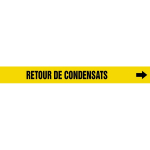 Accuform CRPK237SSA French Pipe Marker: Retour De Condensats (0)
