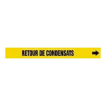 Accuform CRPK237SSD French Pipe Marker: Retour De Condensats (1)