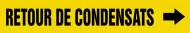Accuform CRPK237SSD French Pipe Marker: Retour De Condensats (0)