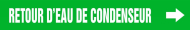 Accuform CRPK243SSB French Pipe Marker: Retour D'Eau De Condenseur (0)