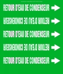 Accuform CRPK243STC French Pipe Marker: Retour D'Eau De Condenseur (0)