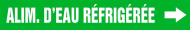 Accuform CRPK251SSB French Pipe Marker: Alim. D'Eau Réfrigérée (0)