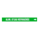 Accuform CRPK251SSH French Pipe Marker: Alim. D'Eau Réfrigérée (1)