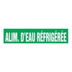 Accuform CRPK251SSH French Pipe Marker: Alim. D'Eau Réfrigérée (2)