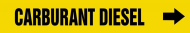 Accuform CRPK258SSD French Pipe Marker: Carburant Diesel (0)