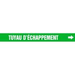Accuform CRPK310SSA French Pipe Marker: Tuyau D'Échappement (0)