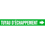 Accuform CRPK310SSH French Pipe Marker: Tuyau D'Échappement (0)