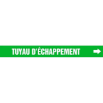 Accuform CRPK310SSH French Pipe Marker: Tuyau D'Échappement (1)