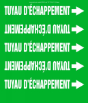 Accuform CRPK310STC French Pipe Marker: Tuyau D'Échappement (0)
