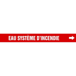 Accuform CRPK326SSA French Pipe Marker: Eau Système D'Incendie (0)