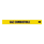 Accuform CRPK333SSD French Pipe Marker: Gaz Combustible (1)