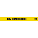 Accuform CRPK333STC French Pipe Marker: Gaz Combustible (1)