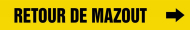 Accuform CRPK339SSB French Pipe Marker: Retour De Mazout (0)