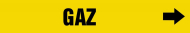 Accuform CRPK345STB French Pipe Marker: Gaz (0)