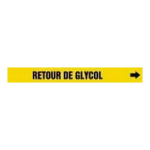 Accuform CRPK365SSB French Pipe Marker: Retour De Glycol (1)