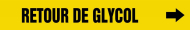 Accuform CRPK365SSB French Pipe Marker: Retour De Glycol (0)