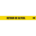 Accuform CRPK365STA French Pipe Marker: Retour De Glycol (1)