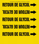 Accuform CRPK365STB French Pipe Marker: Retour De Glycol (0)