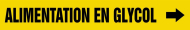 Accuform CRPK371SSB French Pipe Marker: Alimentation En Glycol (0)