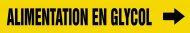 Accuform CRPK371SSD French Pipe Marker: Alimentation En Glycol (0)