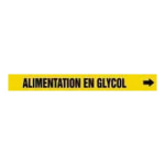 Accuform CRPK371STC French Pipe Marker: Alimentation En Glycol (1)