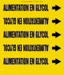 Accuform CRPK371STC French Pipe Marker: Alimentation En Glycol (0)