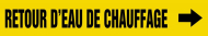 Accuform CRPK391STA French Pipe Marker: Retour D'Eau De Chauffage (0)