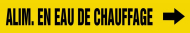 Accuform CRPK393SSD French Pipe Marker: Alim. En Eau De Chauffage (0)