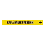 Accuform CRPK415SSD French Pipe Marker: Eau À Haute Pression (1)