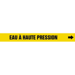 Accuform CRPK415STA French Pipe Marker: Eau À Haute Pression (1)