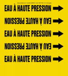 Accuform CRPK415STB French Pipe Marker: Eau À Haute Pression (0)