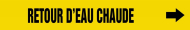 Accuform CRPK427SSB French Pipe Marker: Retour D'Eau Chaude (0)