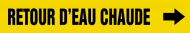 Accuform CRPK427SSD French Pipe Marker: Retour D'Eau Chaude (0)